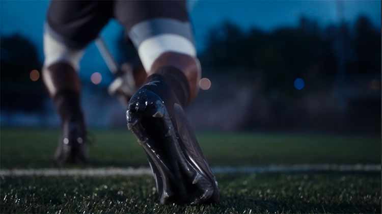 Sports cleats get a zoom in treatment using CGI from post production company, Unrivaled in baltimore and new york.